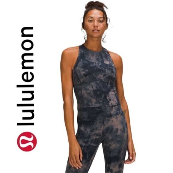 Lululemon Diamond Dye Lunar Rock Tank + Align Crop 23" Leggings - 6/8, BNWTs - Picture 4 of 15